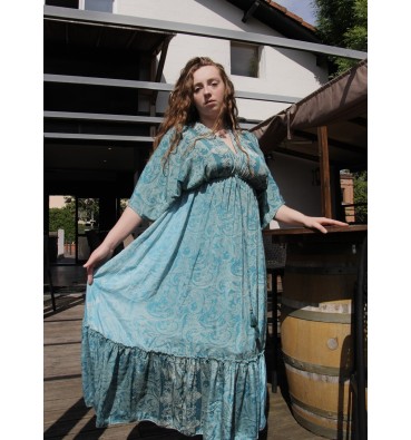 Robe turquoise