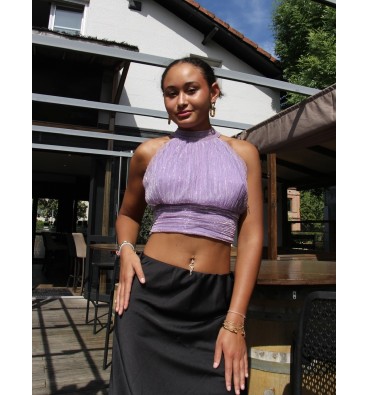 Jupe satin noire