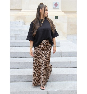 Jupe satin Leo