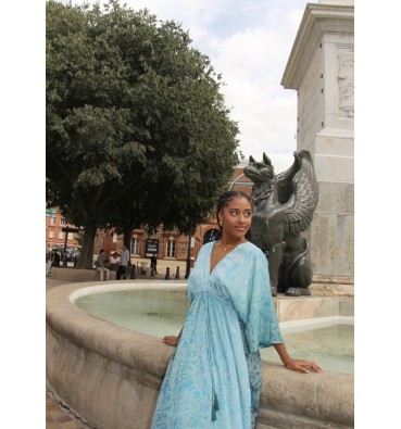 Robe turquoise